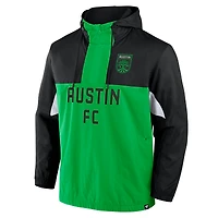 Veste à capuche tissée quart de zip Fanatics Black Austin FC Free Kick pour homme