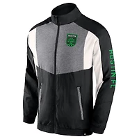 Men's Fanatics  Black Austin FC Net Goal Raglan Full-Zip Track Jacket