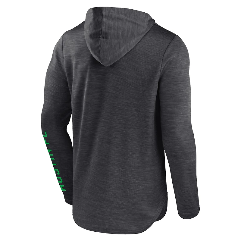 Chandail à capuchon enfiler pour hommes Fanatics Branded Charcoal Austin FC First Period Space Dye