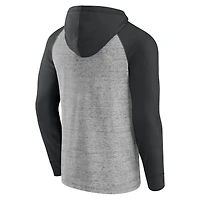 Men's Fanatics Steel Austin FC Deflection Raglan Pullover Hoodie
