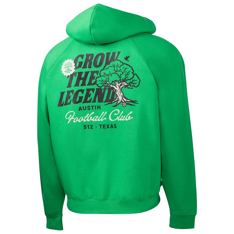 Sweat à capuche surdimensionné vert Austin FC Hometown pour homme