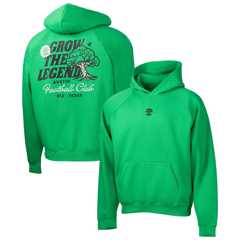 Sweat à capuche surdimensionné vert Austin FC Hometown pour homme