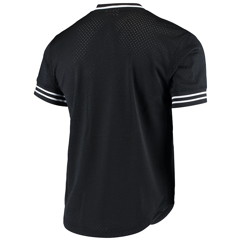 Men's Mitchell & Ness Black Austin FC Mesh V-Neck T-Shirt