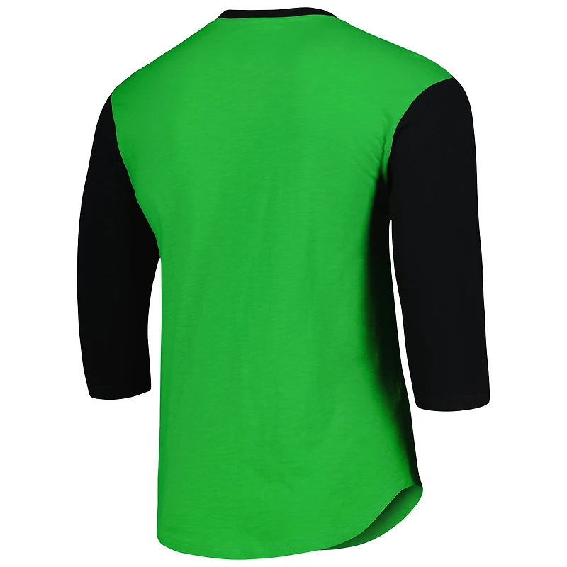 T-shirt à manches longues Legendary Henley Mitchell & Ness Austin FC vert pour homme