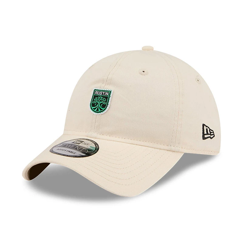 Men's New Era Beige Austin FC Micro Team Logo 9TWENTY Adjustable Hat