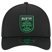 Men's New Era Black Austin FC 2025 Jersey Hook 9FORTY M-Crown Adjustable Hat