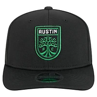 Casquette extensible à boutons-pression Austin FC 2025 noire New Era pour homme avec crochet 9SEVENTY