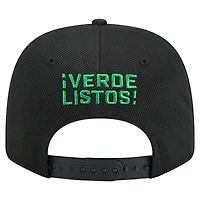 Casquette extensible à boutons-pression Austin FC 2025 noire New Era pour homme avec crochet 9SEVENTY