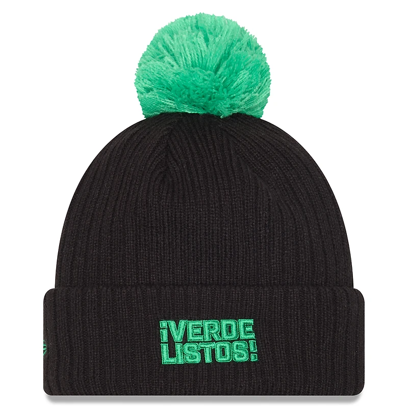 Men's New Era  Black Austin FC 2025 Jersey Hook Cuff Knit Hat with Pom