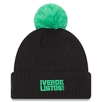 Men's New Era  Black Austin FC 2025 Jersey Hook Cuff Knit Hat with Pom