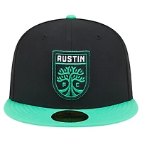 Casquette ajustée Austin FC 2025 Kickoff 59FIFTY noire New Era pour homme
