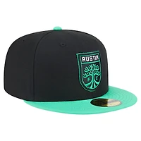 Casquette ajustée Austin FC 2025 Kickoff 59FIFTY noire New Era pour homme