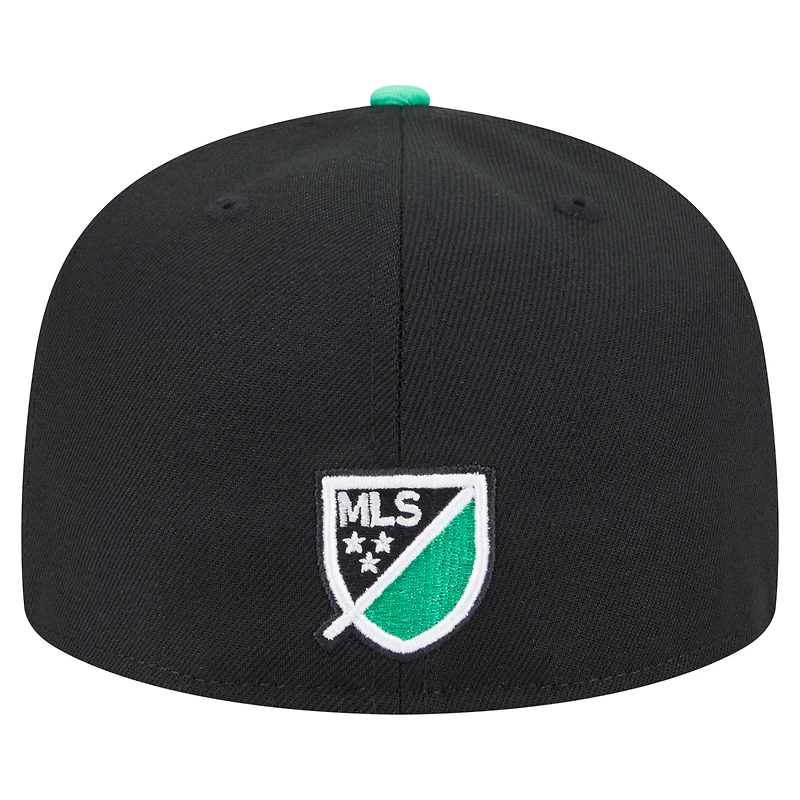 Casquette ajustée Austin FC 2025 Kickoff 59FIFTY noire New Era pour homme
