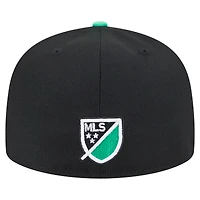 Casquette ajustée Austin FC 2025 Kickoff 59FIFTY noire New Era pour homme