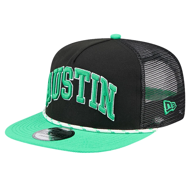 Casquette Snapback Austin FC Throwback Golfer New Era noire pour hommes