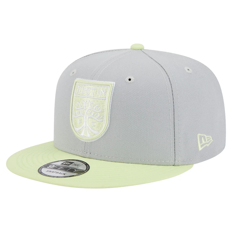 Men's New Era Gray Austin FC Color Pack Two-Tone 9FIFTY Snapback Hat