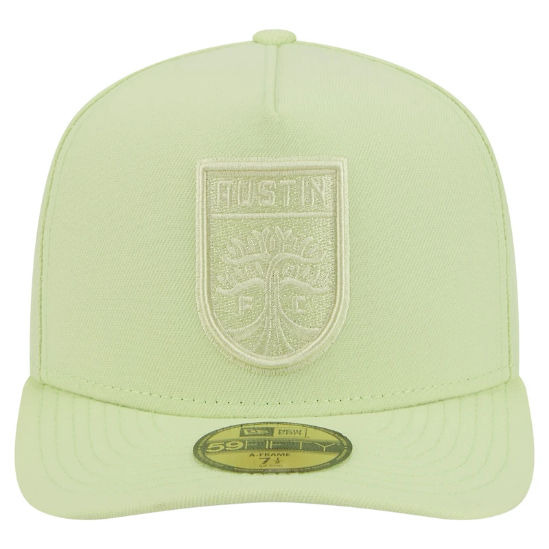 Men's New Era Green Austin FC Color Pack A-Frame 59FIFTY Fitted Hat