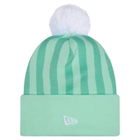 Men's New Era Mint Austin FC 2026 Jersey Hook Cuffed Knit Hat with Pom