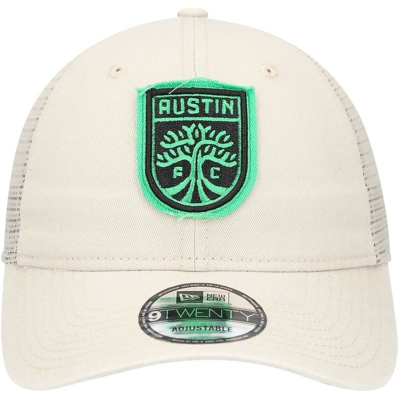 Casquette de camionneur ajustable Austin FC Game Day 9TWENTY New Era pour hommes, beige