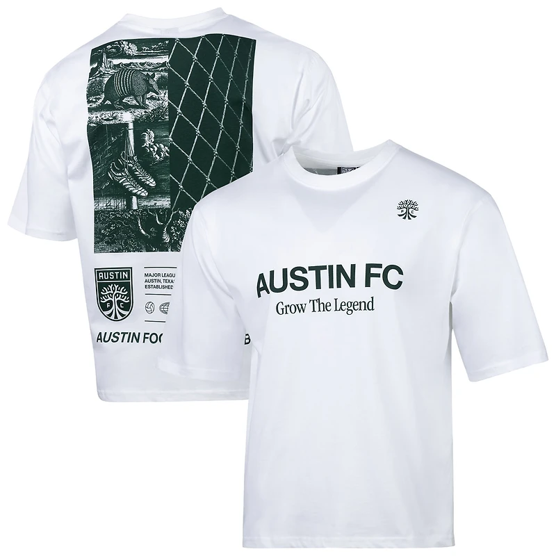 Men's Sport Design Sweden White Austin FC Celestial Oversized Graphic T-Shirt