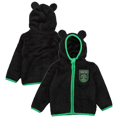Toddler Sport Design Sweden  Black Austin FC Tie-Breaker Teddy Full-Zip Hoodie