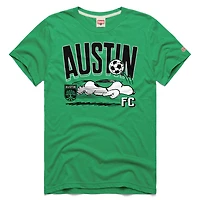 Unisex Homage  Green Austin FC MLS x Peanuts Snoopy Graphic Tri-Blend T-Shirt
