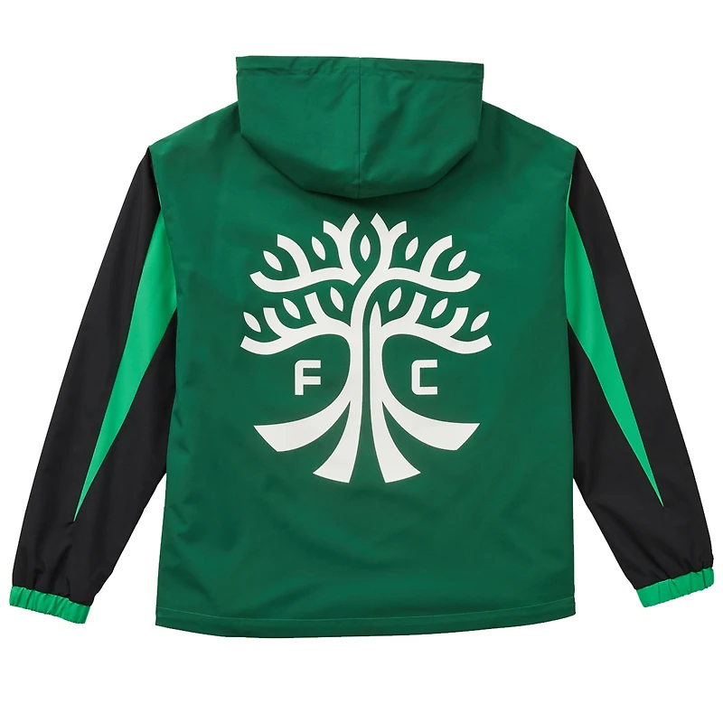 Unisex Live Breathe Futbol Green Austin FC Tekker Half-Zip Anorak Jacket
