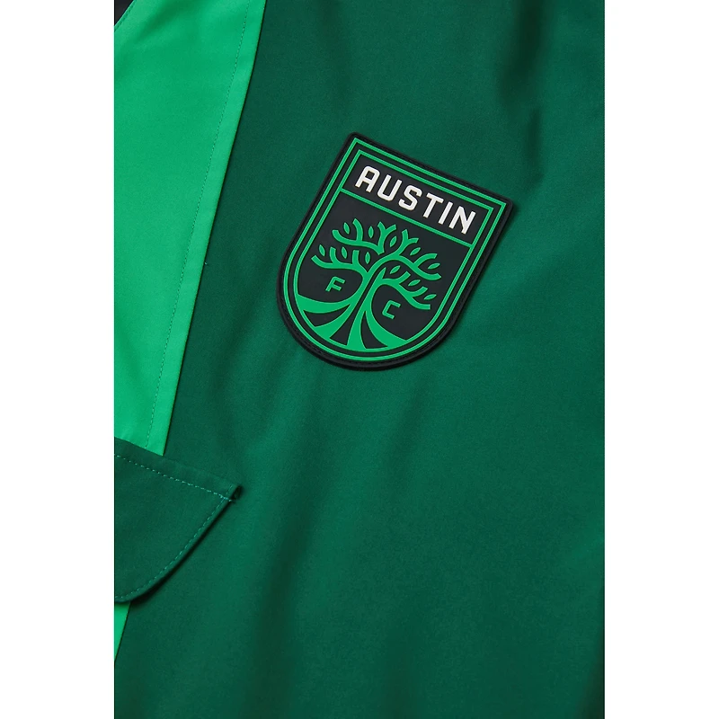 Unisex Live Breathe Futbol Green Austin FC Tekker Half-Zip Anorak Jacket