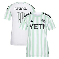 Maillot réplique adidas Facundo Torres blanc Austin FC 2026 The Rooted Kit pour femme