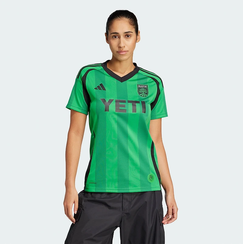Maillot réplique du kit Heartbeat 2025 Austin FC vert adidas pour femme