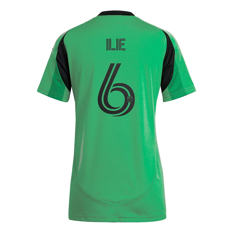 Women's adidas Ilie Sanchez Green Austin FC 2025 The Heartbeat Kit Replica Player Jersey