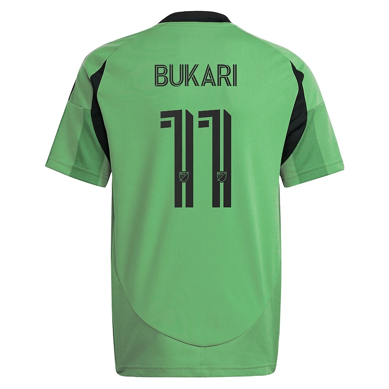 Maillot réplique du kit Heartbeat Austin FC 2025 pour femme adidas Osman Bukari Green