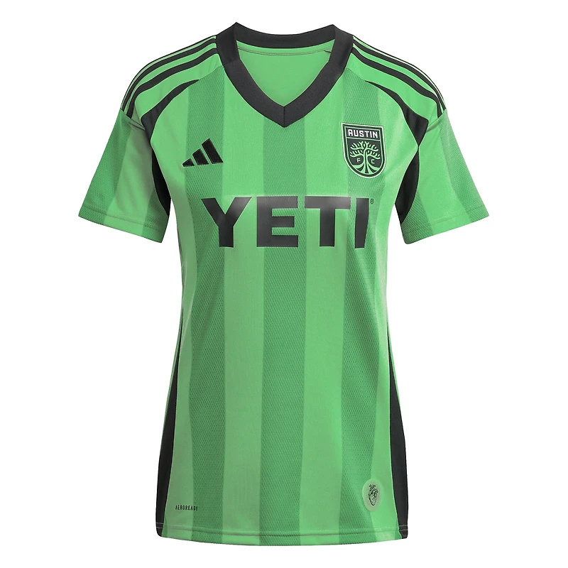 Maillot réplique adidas Owen Wolff vert Austin FC 2025 « The Heartbeat » pour femme