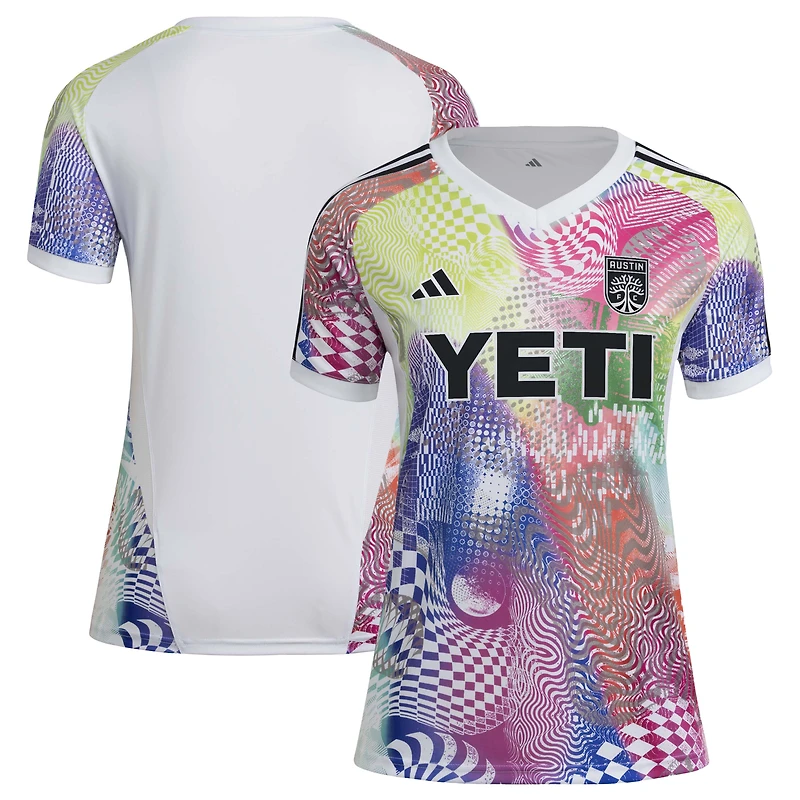 Women's adidas White Austin FC 2025 Pride Pre-Match Top