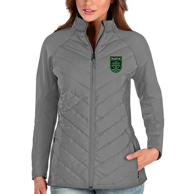 Veste zippée intégrale Antigua Steel Austin FC Altitude pour femme