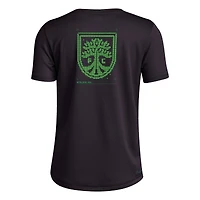 T-shirt d'avant-match adidas noir Austin FC 2026 Anthem AEROREADY pour jeunes