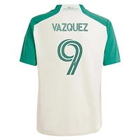 Youth adidas Brandon Vazquez Tan Austin FC 2024 The Armadillo Kit Replica Player Jersey