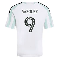 Maillot réplique adidas Brandon Vazquez blanc Austin FC 2026 The Rooted Kit pour enfant
