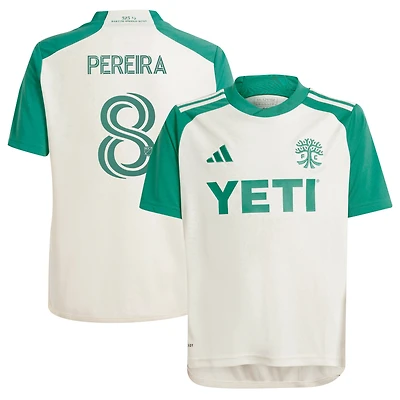 Youth adidas Daniel Pereira Tan Austin FC 2024 The Armadillo Kit Replica Player Jersey
