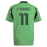Maillot réplique adidas Facundo Torres vert Austin FC 2025 « The Heartbeat » pour enfant