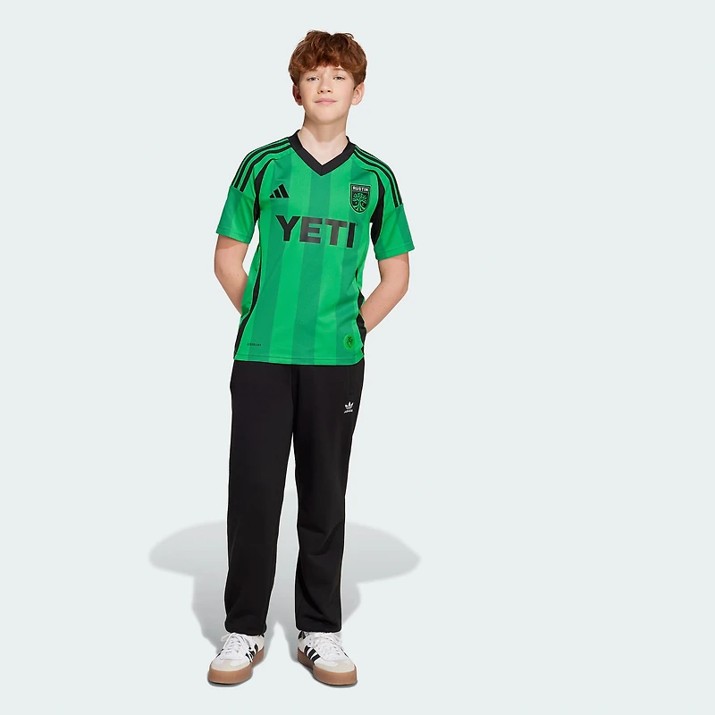 Maillot réplique du kit Heartbeat 2025 adidas Green Austin FC pour jeunes