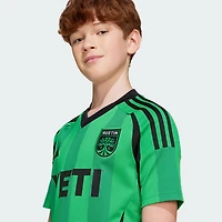 Maillot réplique du kit Heartbeat 2025 adidas Green Austin FC pour jeunes