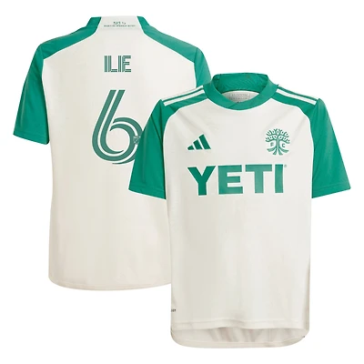 Youth adidas Ilie Sanchez Tan Austin FC 2024 The Armadillo Kit Replica Player Jersey