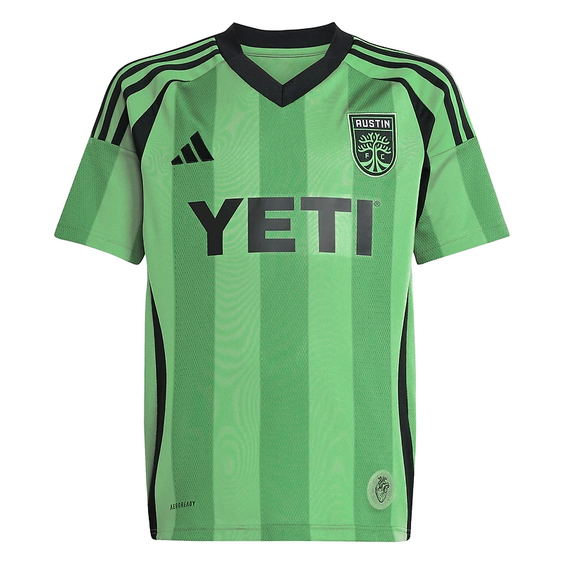 Youth adidas Myrto Uzuni Green Austin FC 2025 The Heartbeat Kit Replica Jersey