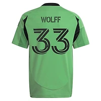 Youth adidas Owen Wolff Green Austin FC 2025 The Heartbeat Kit Replica Jersey