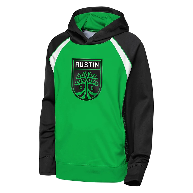 Sweat à capuche polaire vert Austin FC Striker pour jeunes Outerstuff