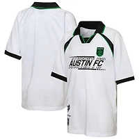 Youth Outerstuff  White Austin FC Mesh Raglan T-Shirt