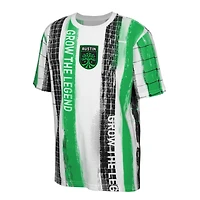 T-shirt blanc à enjambées hautes pour jeunes du Austin FC