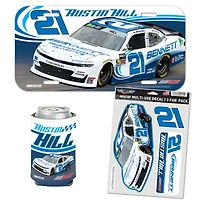 Pack de supporters WinCraft Austin Hill Bennett avec plaque d'immatriculation, autocollants et refroidisseur de canette