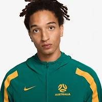 Men's Nike Green Australia National Team 2026 Energy Dri-FIT Full-Zip Hooded Jacket